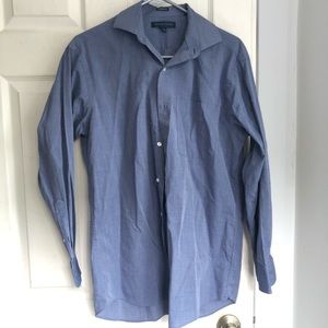 Tommy Hilfiger Men’s Blue Button Down Dress Shirt